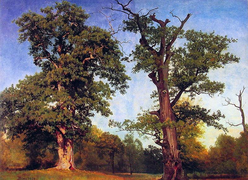 Albert Bierstadt Pioneers_of_the_Woods